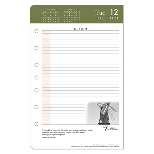 Franklincovey - Classic 7 Habits Two Page Per Day Ring-Bound Planner - Jul 2022 - Jun 2023 #TOP3
