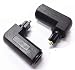 CERRXIAN 2-Pack Toslink 90 Degree Digital Optical Audio Cable Adapter Male to Female