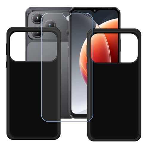 BMPNLSZ �K�pBlackview Wave 7C�p�̔ėp[2�p�b�N]�u���b�N�V�F��+[�p�b�N]HD�����K���X�A�V���J�Q���V�F��TPU�ɂ��o�b�N�V�F��-�K�pBlackview Wave 7C�p��ی삷��X�N���C�u�h�~�ی��(6,56")