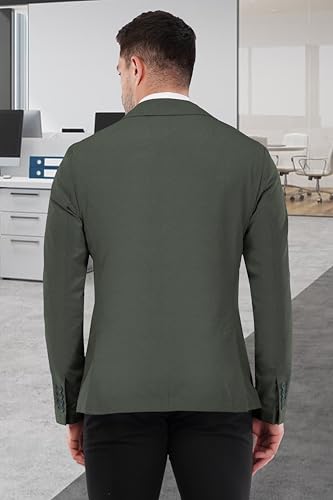 Image of SaintX Men's Tailored Unlined Casual Blazer | Layering Coat, Drapes & Feels Like an Overshirt | Designed for Summers | Breathable 4-Way High Stretch Knit Fabric for All Day Comfort | Slim Fit