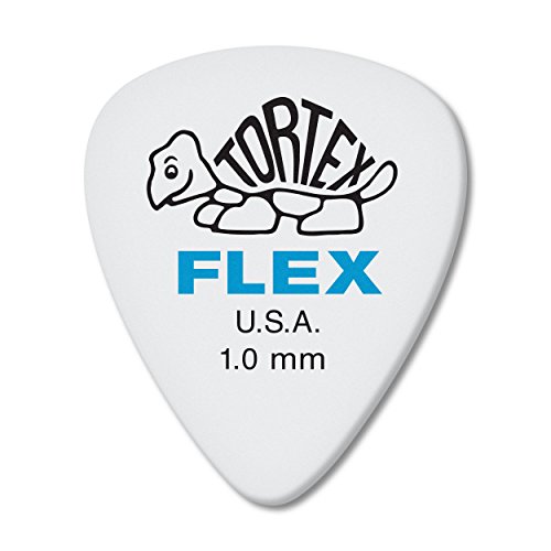Jim Dunlop Dunlop Tortex Flex Standard 1.0mm Blue Guitar Pick - 72 Pack (428R1.0)