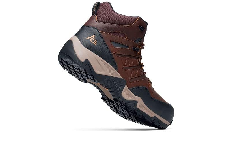 Image of ACE Work Boots Men's Nano Composite Toe (Nct) Hiker Work Boots, Slip Resistant, Water Resistant