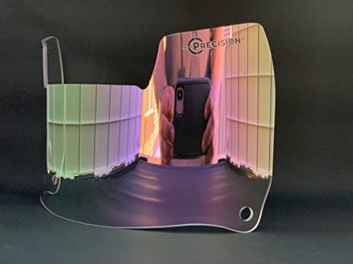 Precision Sports Equipment Clear Amethyst Grape 2.0 Football Helmet Visor // Fits Kids, Youth & Adult Helmets Eye Protection For And Facemask Lightly Tinted (Clear 2.0), One Size #TOP2