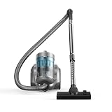 Aspiron 1700W Canister Vacuum Cleaner, 32Kpa Bagless Vacuum Cleaner, Multi-Cyclonic Filtration, 2 Anti-Allergen HEPA Filters, 3.5QT Dust Cup, 4 Tools, Corded Vacuum for Hard Floor, Pet Hair, G1