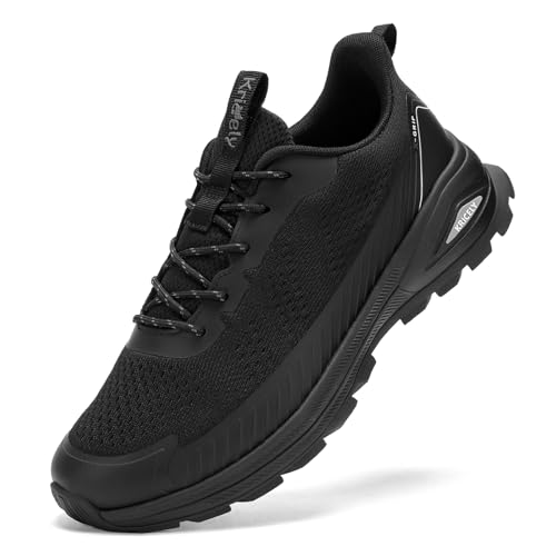 Kricely Men's Trail Running Shoes Non Slip Hiking Trekking...