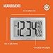 MARATHON Atomic Wall Clock with Stand, Black Frame/Stainless Steel Finish - Large, 9-Inch Display - AM/PM or 24-Hour Time Format, Eight Time Zones & Indoor Temperature - Two AA Batteries Included