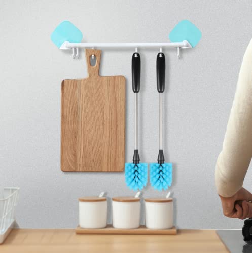 Stainless Steel Long Handle Water Bottle Brush, Flexible Scrubbing Brush For Cleaning Water Bottles, Baby Water Bottles, Glassware, Food Jars, Sports Jugs, Sobriety Jugs, 2 Pack, 15 In. #TOP5