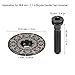 Zerodis Bicycle Headset Top Cap, Bike Headset Top Cap Totem Black Antirust Waterproof for Mountain Bike