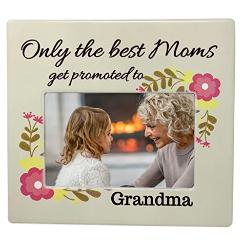 Banberry Designs Grandmother Picture Frame - Only The Best Moms Get Promoted To Grandma - 4 X 6 Standard Photo Opening - Mothers Day Gifts For A New Grandma - Grandma-To-Be Pregnancy Announcement #TOP25