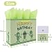 13'' Large Pickle Birthday Gift Bag Set with Handles, Greeting Card, Green Tissue Papers and Stickers for Women Boys Girls Kids Teens for Cucumber Birthday, Baby, Men, Vegetable Themed Design, 1 Pcs