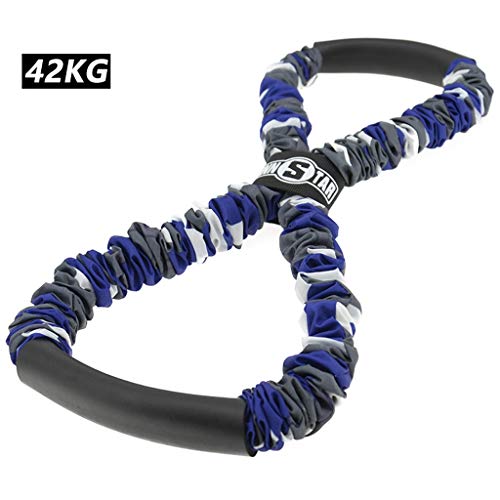 LIQIN Yoga Home Fitness Open Shoulder Stretch Artifact Chest Muscle Arm Men And Women Sports 8-character Chest Extension Equipment Elastic Rope (Color : 42KG)