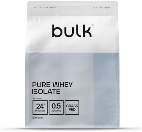 Bulk Pure Whey Isolate Protein Powder, 900 g (1.98 lb), Chocolate | 24g Protein per Scoop | Fast Absorption | Lean Muscle Growth & Recovery | Vegetarian