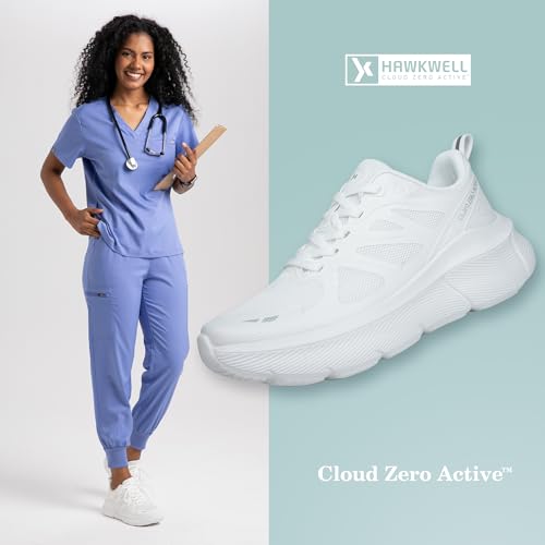 Hawkwell Women's Cloud Zero Active Nursing Shoes Breathable Cushion Walking Tennis Running Workout Shoes Non Slip Medical Work Sneakers2