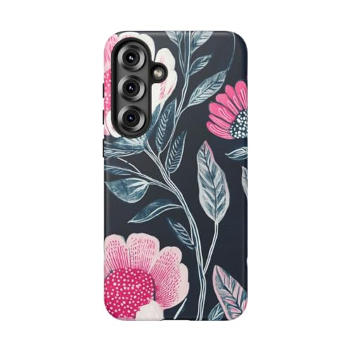 Coque Samsung S25 Plus rigide mate évite rayures motif floral