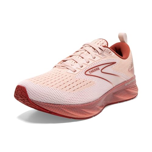 Brooks Women’s Levitate 6 Neutral Running Shoe, Peach Whip/Pink, 40 EU