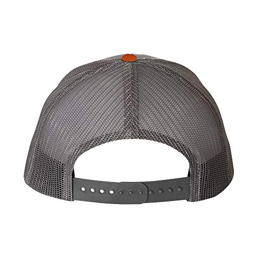 Wue Simple Pine Trees Trucker Hats For Men Adjustable Snapback Mesh Cap Great For Outdoors (Heather/Orange/Charcoal) #TOP2