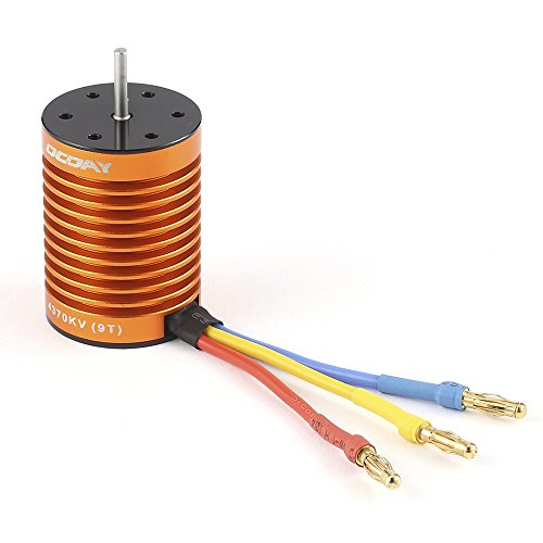 OWSOO OCDAY 9 T 4370 KV 4 Pólos Sensorless Brushless Motor para 1/10 RC Truck Car Boat