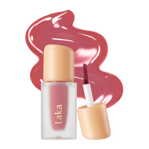 Image of Laka Fruity Glam Tint Mini | Glowing Korean Lip Tint with Hydrating Lightweight Texture | Buildable Color, Non-Sticky High Shine Gloss | K-Beauty Korean Makeup | #163 Persona, 0.07oz