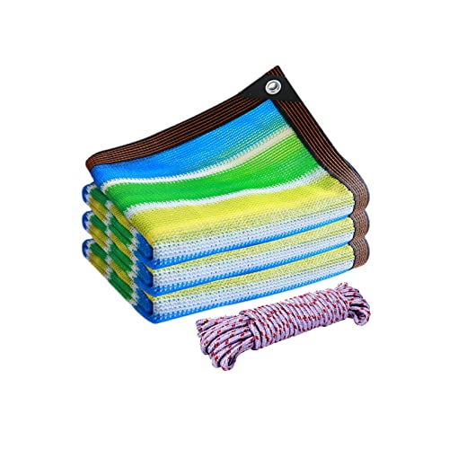 Voile d'ombrage multicolore résistant pour jardin