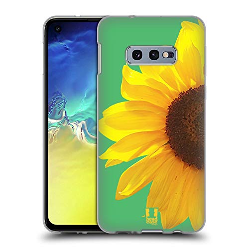 Stampa stilosa e accattivante Head Case Designs Bellezza Gialla Girasole Custodia Cover in Morbido Gel Compatibile con Samsung Galaxy S10e