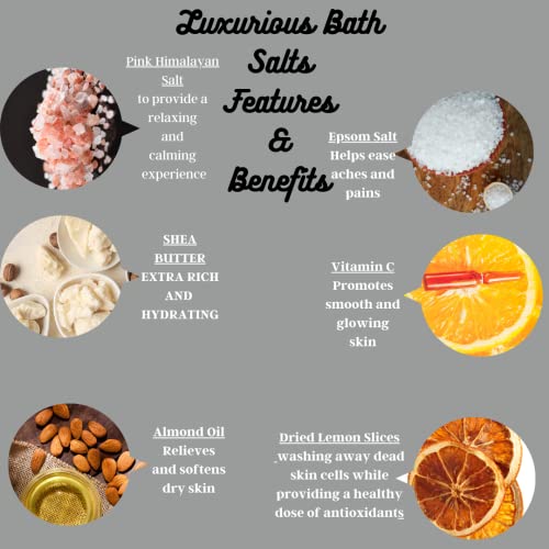 Luxurious Hand Packed Herbal Bath Salts Variety Of All Natural Scents, 10Oz (Floral) #TOP6