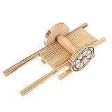 Ornement de voiture plate artistique - l'ornement de voiture plate à traction manuelle en bois compact et ancien créera une atmosphère joyeuse pour la décoration de votre chambre, ornements faits à la main