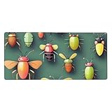 Protégez votre bureau : le grand tapis de souris Insect Atlas est fabriqué en tissu polyester sur la surface et en néoprène à l'arrière, avec des bords magnifiquement cousus et une construction durable pour protéger votre bureau contre les déversements et les boissons.