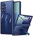 SIXBOX for Samsung Galaxy Z Fold 7 Case with Stand, Compatible with MagSafe, Full Lens & Hinge Protection, Front Screen Protector, Military Grade Rugged Phone Cover Case for Galaxy Z Fold 7, Blue