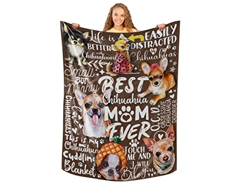 InnoBeta Chihuahua Gifts for Women, Flannel Throw Blanket for Chiwawa Chiuauaha Lovers, 50...