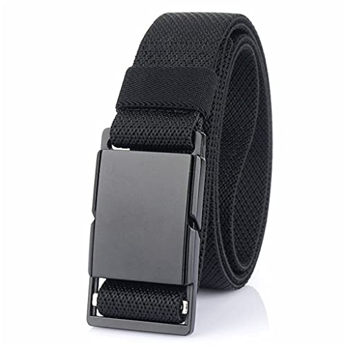 Ceinture pour homme avec boucle magnétique en métal à dégagement rapide, résistante à l'usure, ceinture tactique décontractée en nylon (Couleur: C, Taille: 125cm)
