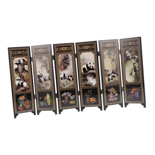 Paravent miniature en bois laqué pour structurer un bureau - 2