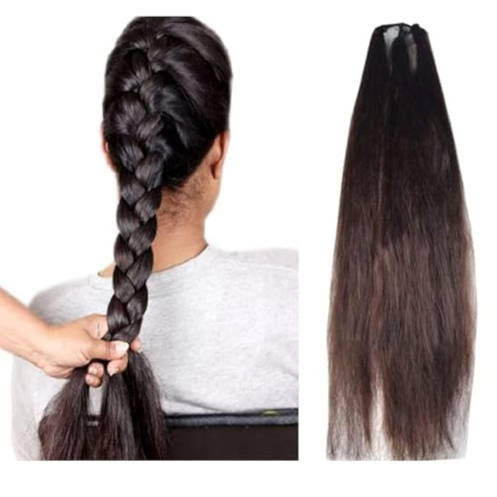 Women's Long Hair Choti Wig, Braided Extensions