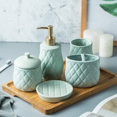 Domowe akcesoria łazienkowe (Color : B, Size : 6-piece set)