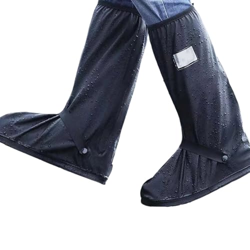 Cubrezapatos impermeables con cremallera en PVC antideslizantes con suela ranurada para senderismo, ciclismo y actividades al aire libre miniatura 5