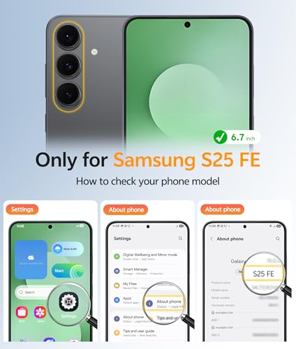 FNTCASE for Samsung Galaxy S25 FE Case: Magnetic Translucent Matte Military Grade Drop Proof Protection Cell Phone Cover - Slim Rugged Durable Shockproof Protective S25Fe Cases (Green-6.7 inch) - 5