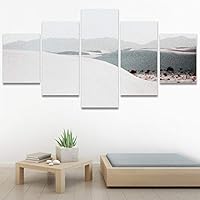 SIGNWIN 5 Panel Canvas Wall Art Modern Art Desert Multicolor Nature Photography Relax/Calm Southwest for Home Decorations Ready to Hang - 60