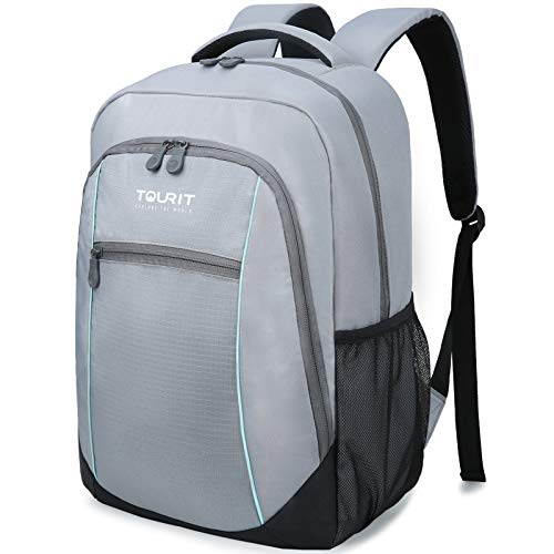 TOURIT Insulated Cooler Backpack Lightweight Backpack Cooler Bag Leak-Proof Backpack with Cooler for Men Women to Work, Picnics, Hiking, Camping, Beach, Park Day Trips, 25 Cans