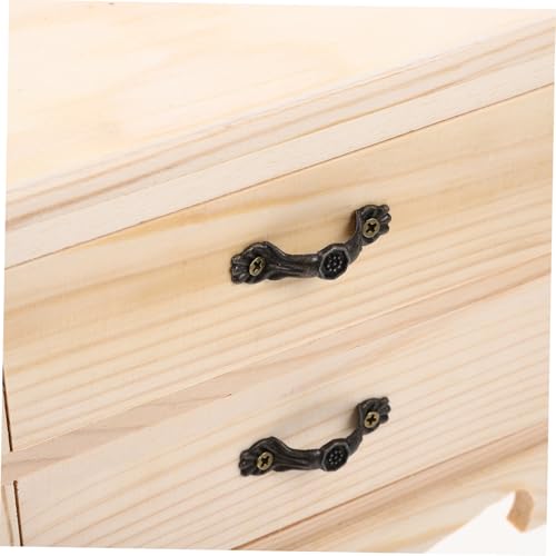 Boîte à bijoux bois fait main naturel avec rangement pratique - 7