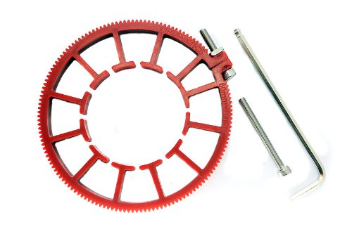 Cinematics Dslr Lens Gear Ring For Follow Focus Belt 60-70Mm For Dslr Pro Mod 0.8 Red #TOP1