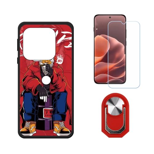 BMPNLSZ �K�p Motorola Edge 70 Pro�p+HD�����K���X�ɓK�����ėpTPU�P�[�X�A�V���J�Q���P�[�X�o���p�[�ی�o�b�N�P�[�X-�ɓK����9�d�x�X�N���C�u�h�~�X�N���[���v���e�N�^(6,78") + ���O���\�Ŕėp�I��360�x��]�\��