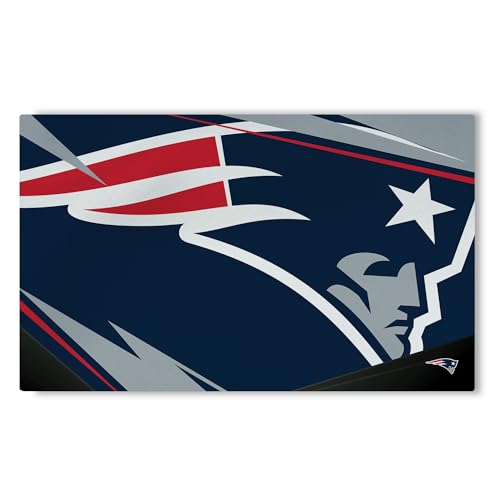 Northwest The Company NFL Washable Rug, 36" x 60", Shredder, Team Colors (New England Patriots)