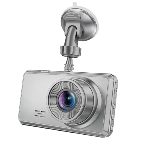 Image of Miden 4K+1K Car Dashcam Front Rear SD Card 64G Silver | In-Car Camera 2160P + 1080P UHD, IPS 3.2 Inch 336 Wide Angle Car Camera, G-Sensor, WDR, 24H Parking Mode