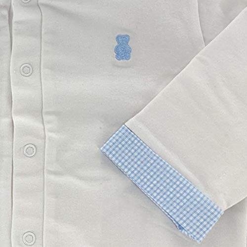 Sweat Nanan A95 blanc en pur coton pour bébé garçon haut de gamme