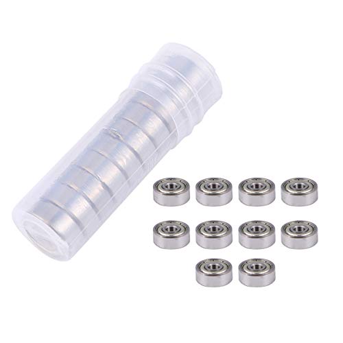 VILLCASE 10 Pcs Rolamento Rá­gido de Esferas Duplo Selado Em Miniatura Rolamentos Rá­gidos de Esfera