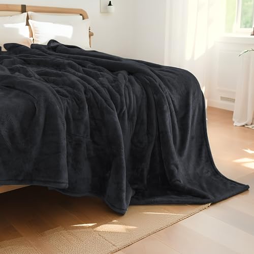 Electric Heated Blanket Full Size 72"x84", Cozy Large Oversized, 4 Heating Levels & 10 Hours Auto Off, Cozy for Bed, Sofa, & Office, Machine Washable, Black