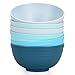 Homestockplus Unbreakable Cereal Bowls 24 OZ Microwave and Dishwasher Safe BPA-Free Eco-Friendly Wheat Straw Bowl Assorted Color Dessert Bowls for Serving Soup, Oatmeal, Pasta and Salad [Set of 6]