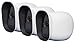 Silicone Case Skin with Dual Layer Sunshade Design, Clear (Not Fuzzy) Night Vision - Sun Glare UV Weather Protection Cover for Arlo Pro & Arlo Pro 2 Smart Security Camera, 3 Pack (White)