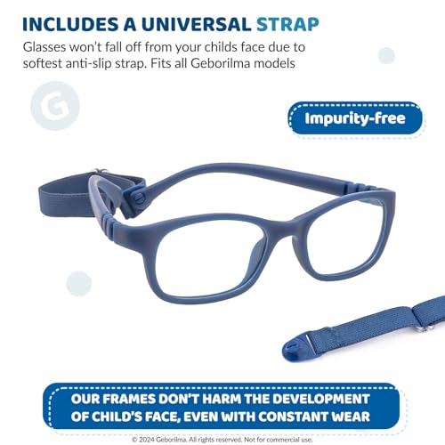 Toddler Flexible Frame Glasses - 1-3 Years Unbreakable Eyeglasses for Kids Prescription Glasses Flexible - Toddler Eyeglass Frames 44-15-1224