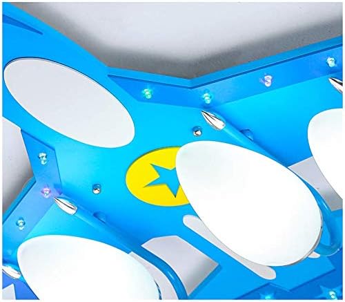 LITFAD Airplane Ceiling Light (Kids Room / Nursery Style Fixture)