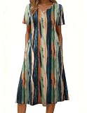 Zeagoo Aline Dress for Women Spring Summer 2026 Short Sleeve V-Neck Casual Loose Fit...